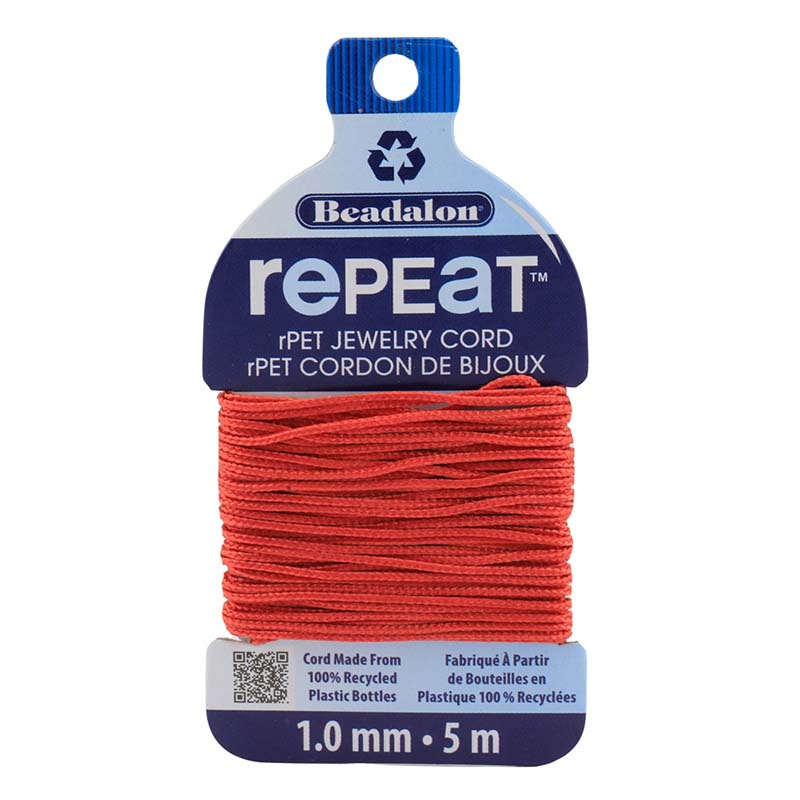 145D-010: LIMITED REPEAT BRAID 1.0MM CORAL RED 5MTR
