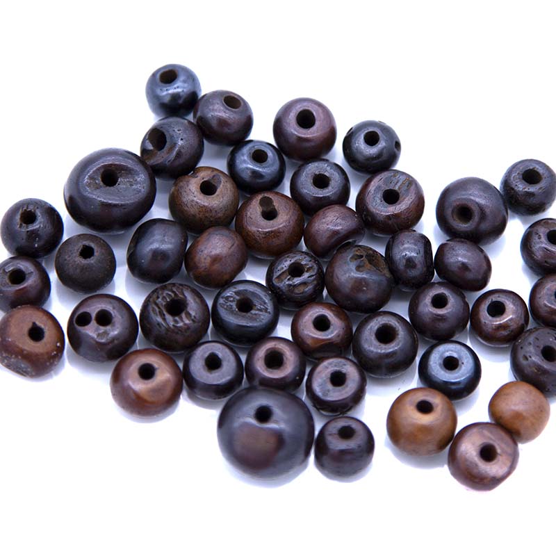 BN125-3MX: Bone Round Mix Brown 10-15mm 50 Grams