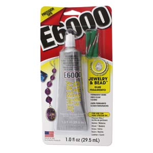 E6000 JEWELRY & BEAD GLUE 4TIPS 1OZ