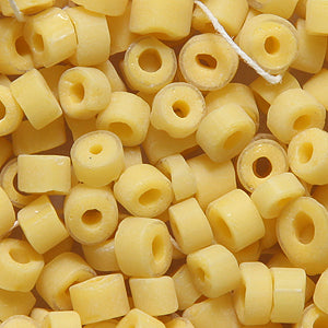 37SV120-6C: Vintage Venetian Opal Yellow #6 Tube 2x4mm Average 500 Grams