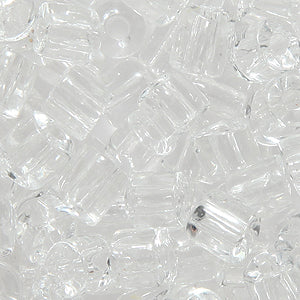37SV212-B: Vintage Venetian Tube Crystal 4.5x5mm Average 500 Grams