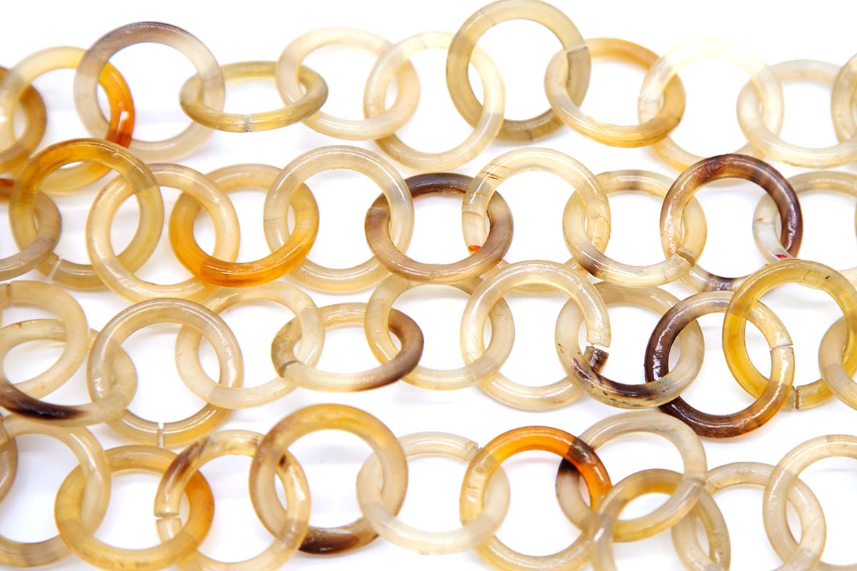 HR2000-25: Horn Chain 25mm Link Necklace 42"