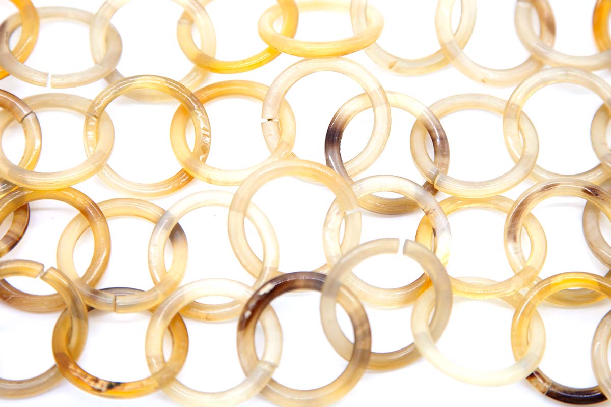 HR2000-30: Horn Chain 30mm Link Necklace 42"