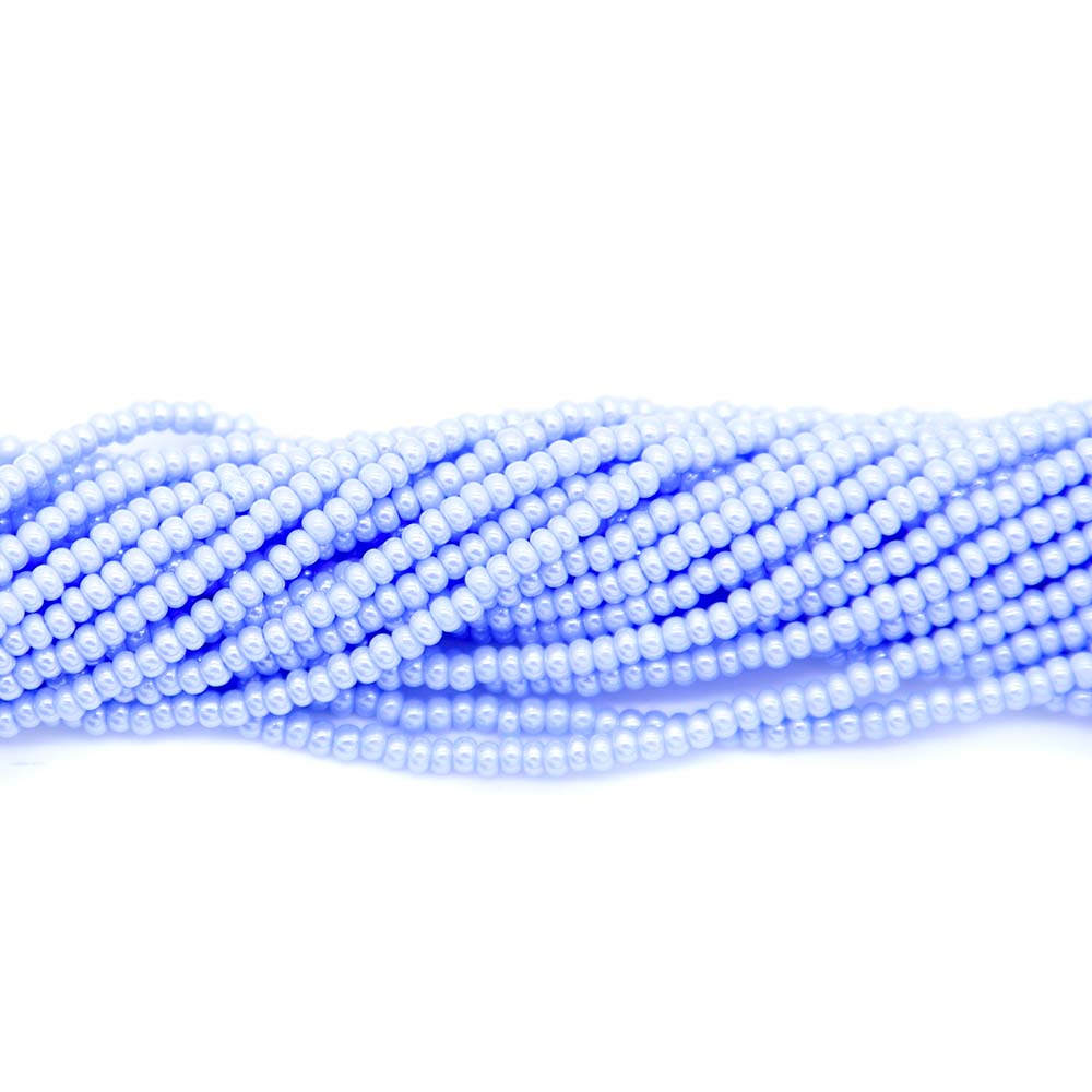 11SB360R: CZ Seed Bead Op Sfinx Pale Blue 11/0 1 Hank