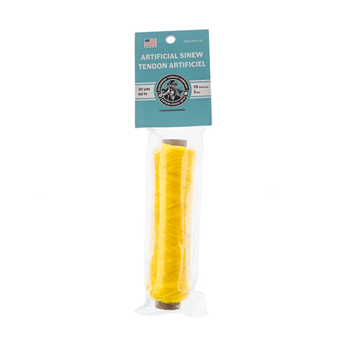1TS124-B: Artificial Sinew Bobbin 60FT/20YD 5PLY 70LB Yellow