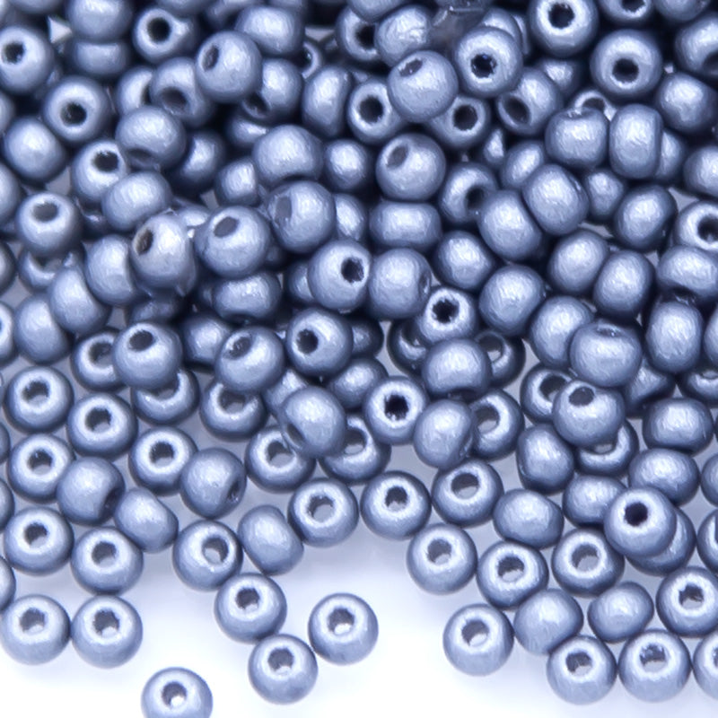 11SB907-PL: CZ Seed Bead Permalux Grey 11/0 - 200GM
