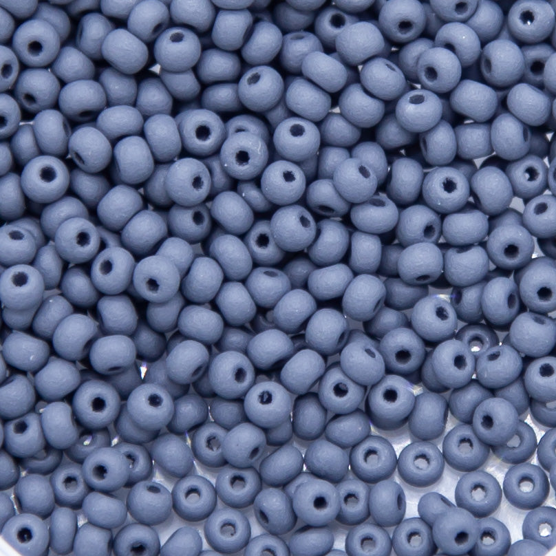 11SB907-PLM: CZ Seed Bead Permalux Grey Matte 11/0 - 200GM