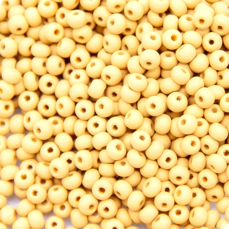 11SB928-PLM: CZ Seed Bead Permalux Yellow Brown Matte 11/0 - 200GM