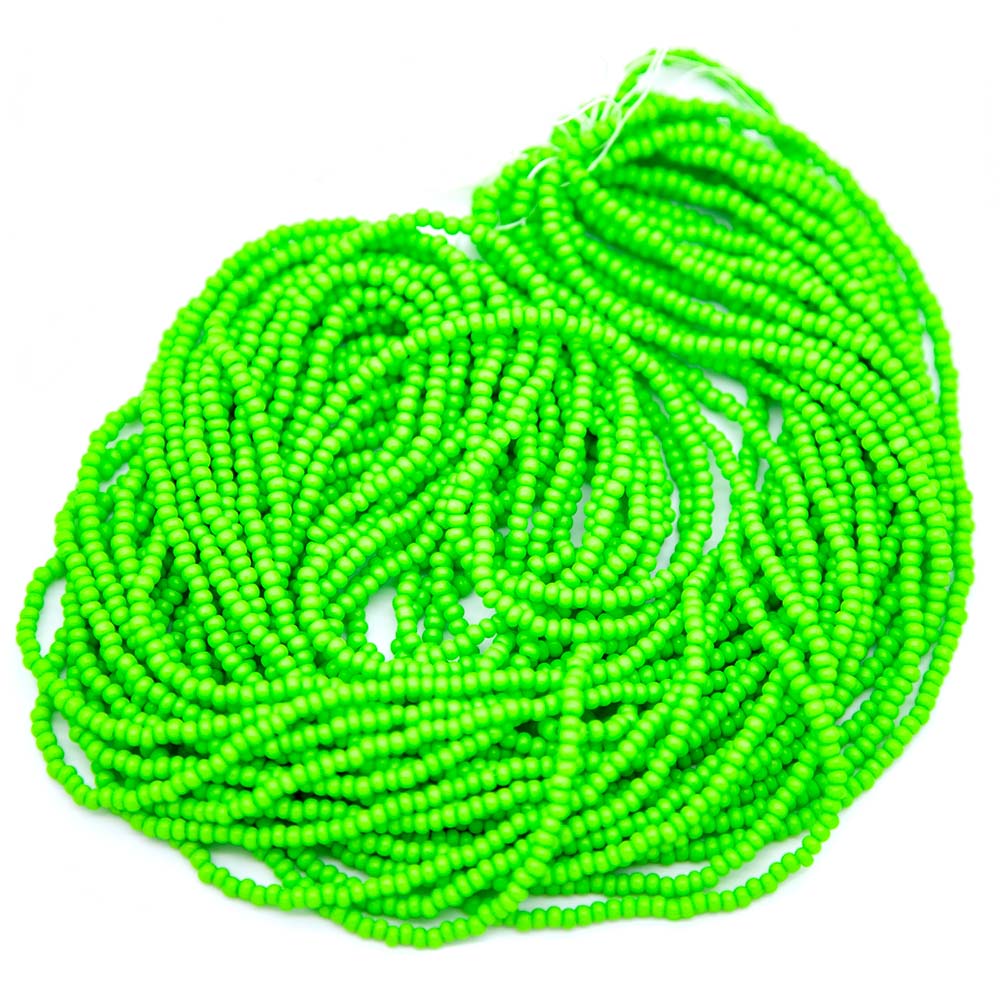 11SB182-ITMR: Czech Seed Bead Terra Intensive Lime Matte 11/0 - 1 Hank