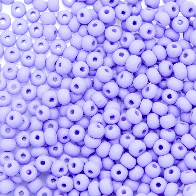 10SB997-PLMR: CZ Seed Bead Permalux Lavender Matte 10/0 - 25GM