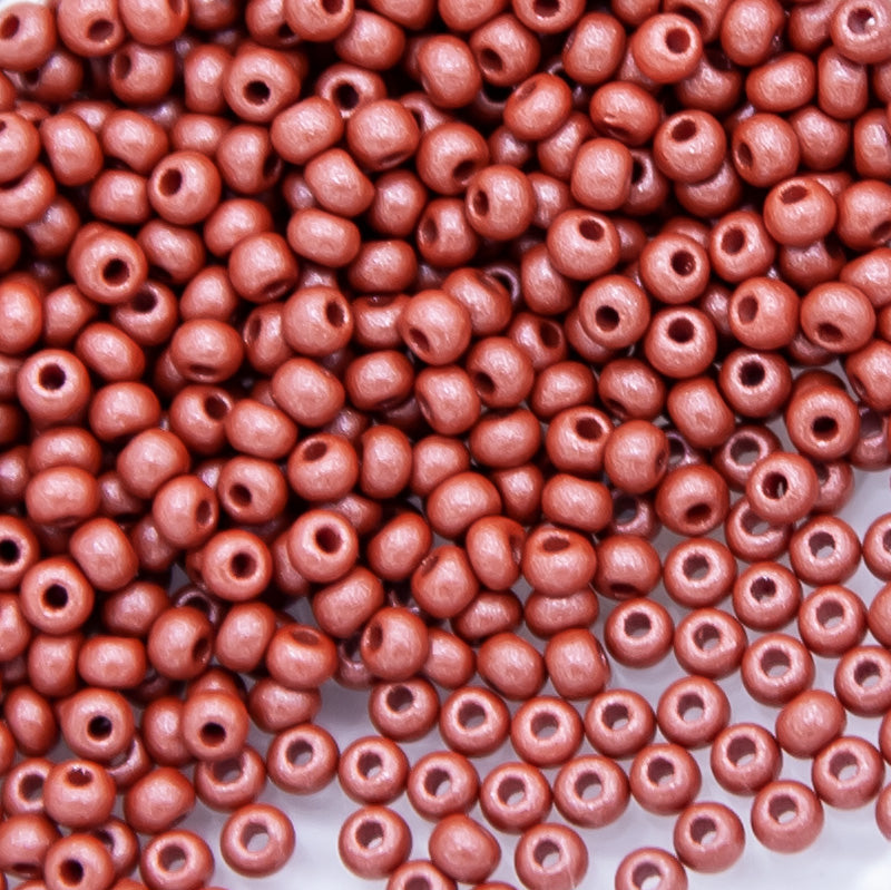 10SB956-PLR: CZ Seed Bead Permalux Brown 10/0 - 25GM