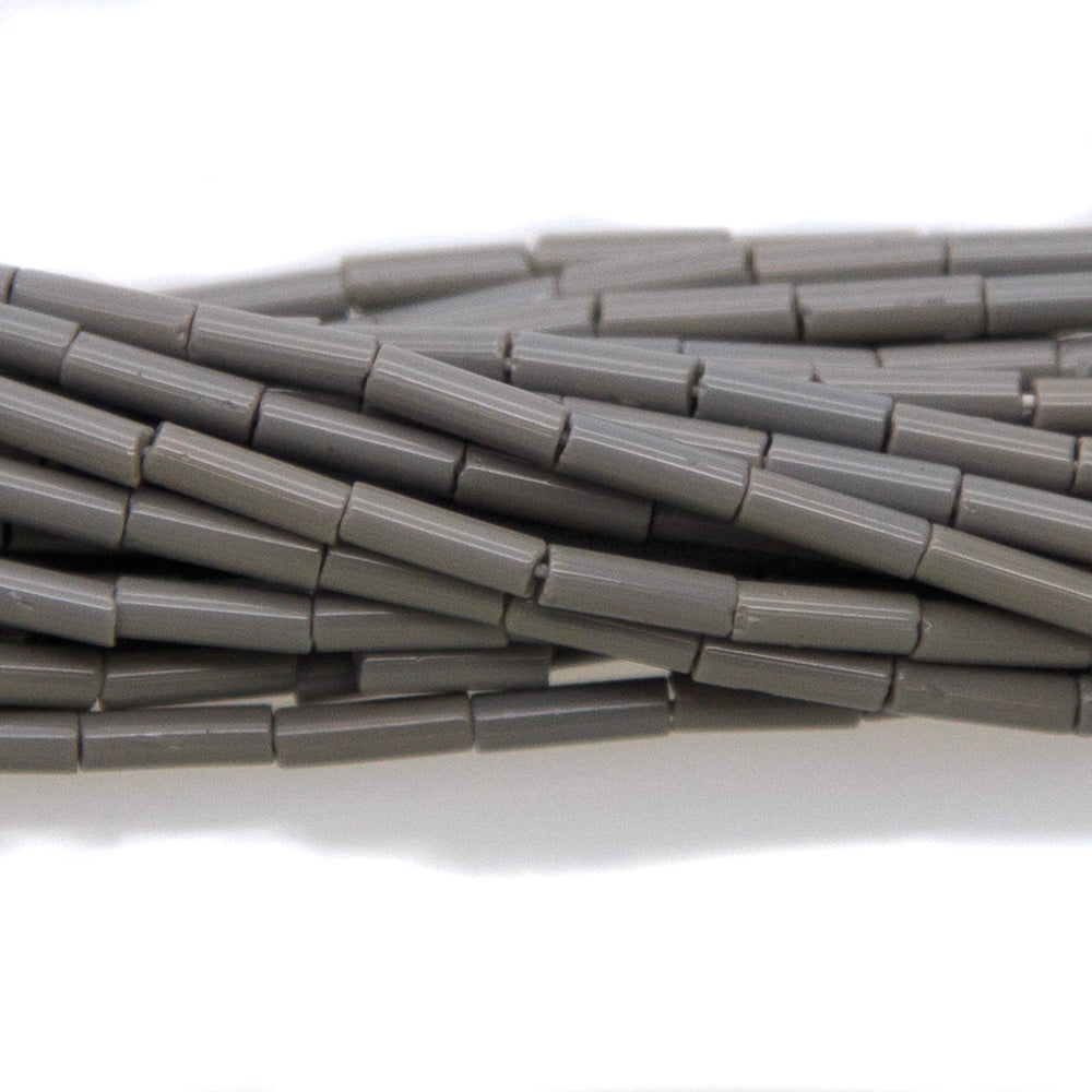 3BB105: Czech Bugle Opaque Grey #3 5 Hanks