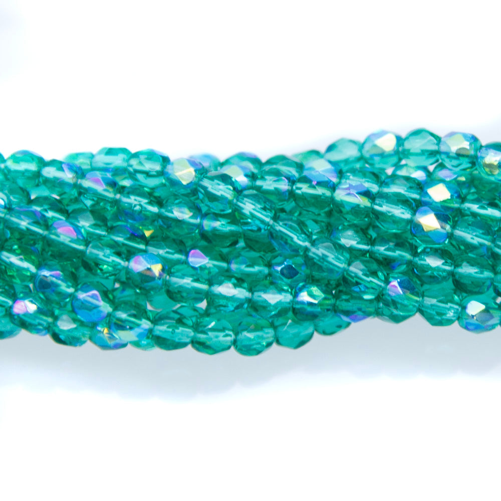 3FC586R: CZ FC RD Emerald Green AB 3mm - 100PC