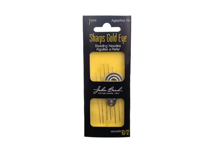 3FI281-102: Needle Sharp Gold Eye #10&12 With Threader 6PPK