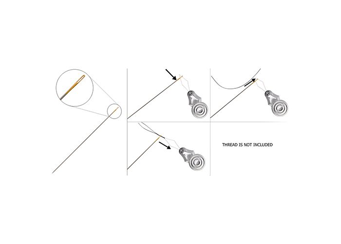 3FI281-10: Needle Sharp Gold Eye #10 6PPK With Threader