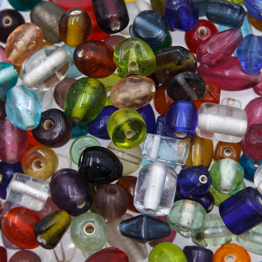 3VE525: India All Mixed Up All Colors 6 to 24mm - 200 Grams