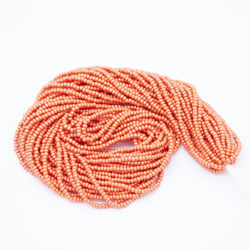 11SB935-PR: CZ Seed Bead Permalux Orange 11/0 1HK