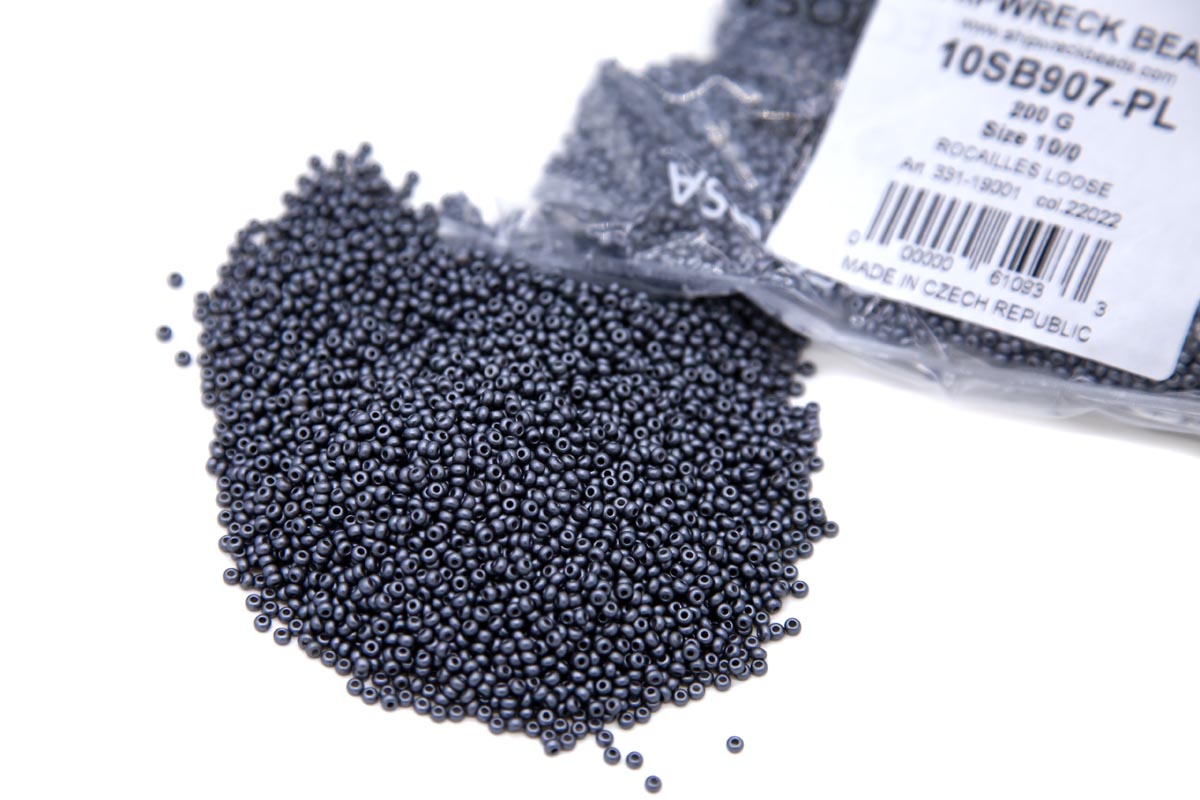 10SB907-PL: CZ SB Permalux Grey 10/0 200GM