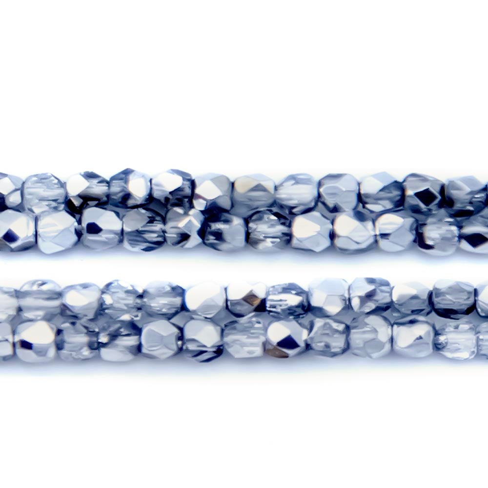 2FC812R: Czech FC Round Crystal 1/2 Silver True 2mm 100PC