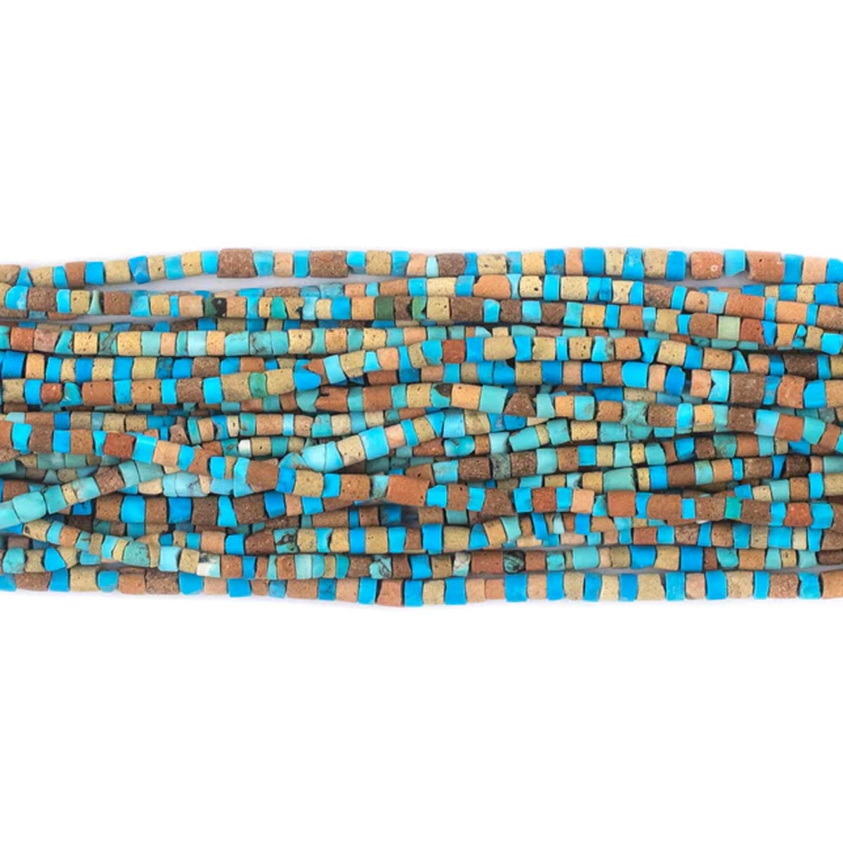 GA0490-STHS: Afghani Turquoise Heishi Beads 2mm