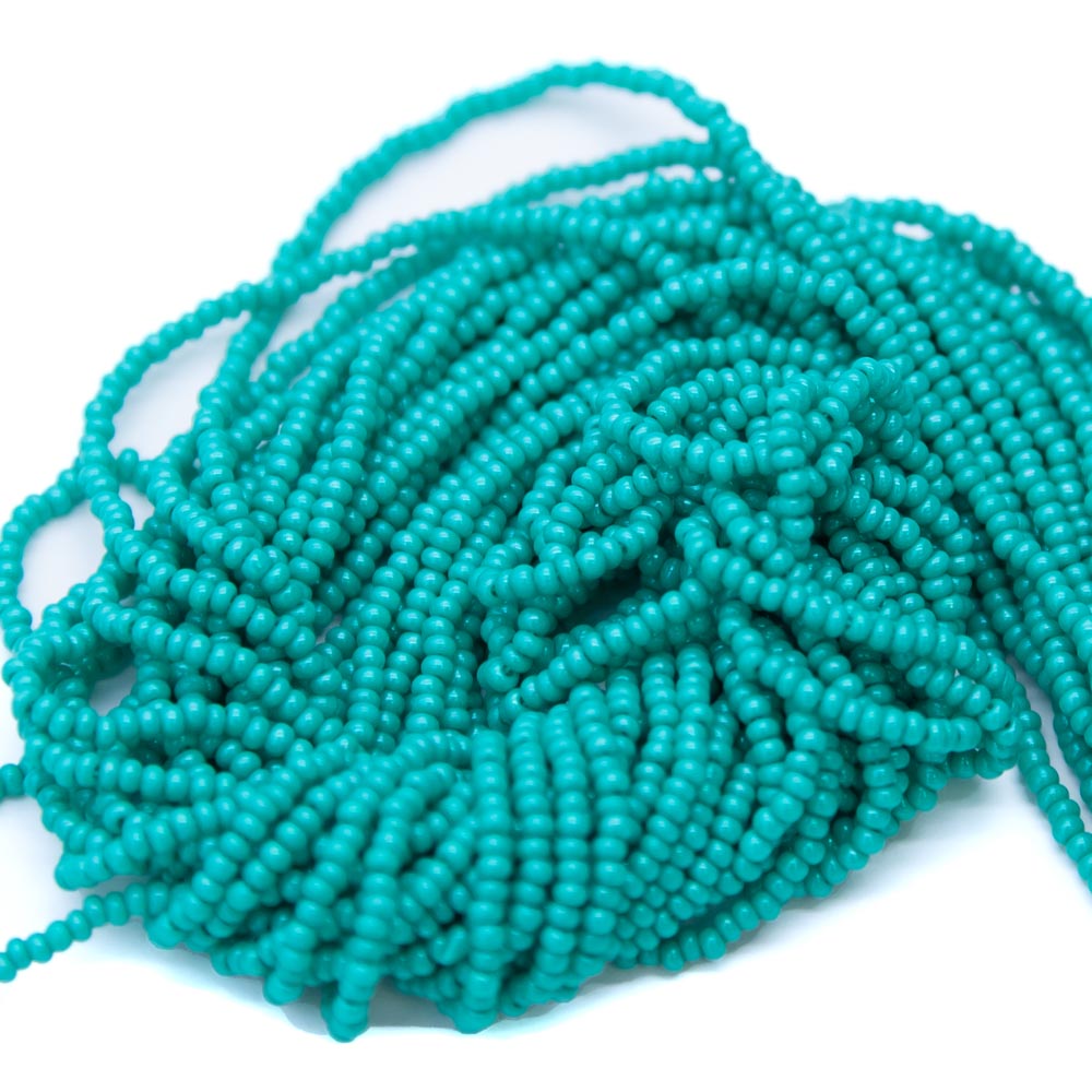 11SB187-ITR: CZ Seed Bead Terra Intensive Turquoise Green 11/0-1HK