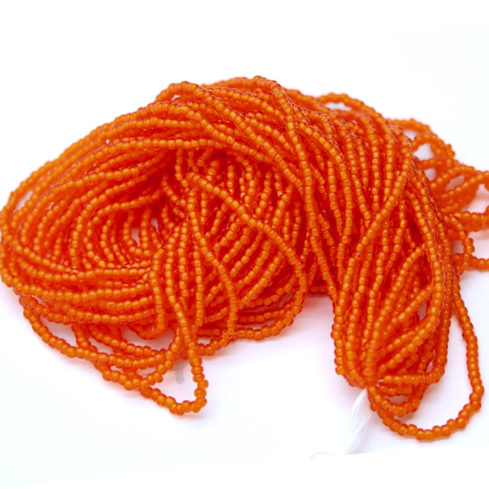 11SB737-WR: Cz Seed Bead Hyacinth White Lined 11/0 1 Hank