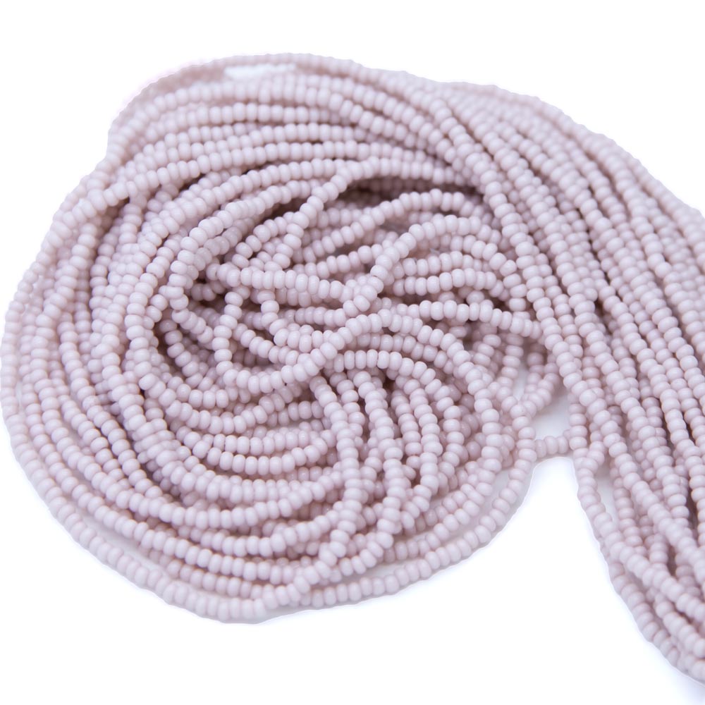 11SB6192R: Cz Seed Bead Sol Gel Op Lt Pink 11/0 1 Hank