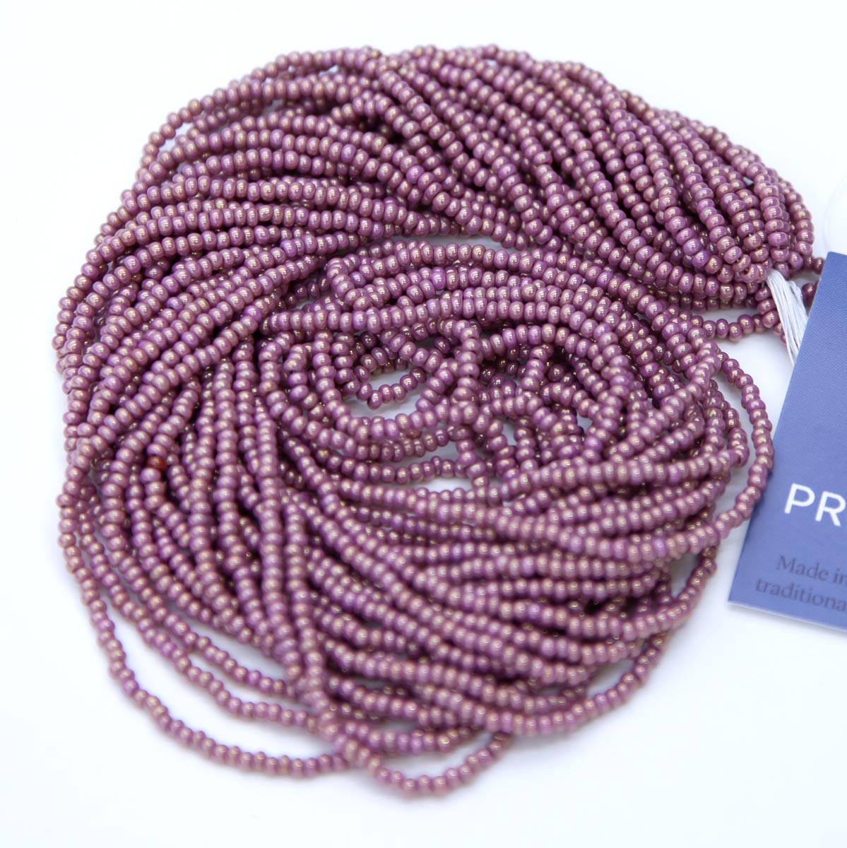 11SB393-RLR: CZ Seed Bead Rose Luster 11/0 1HK