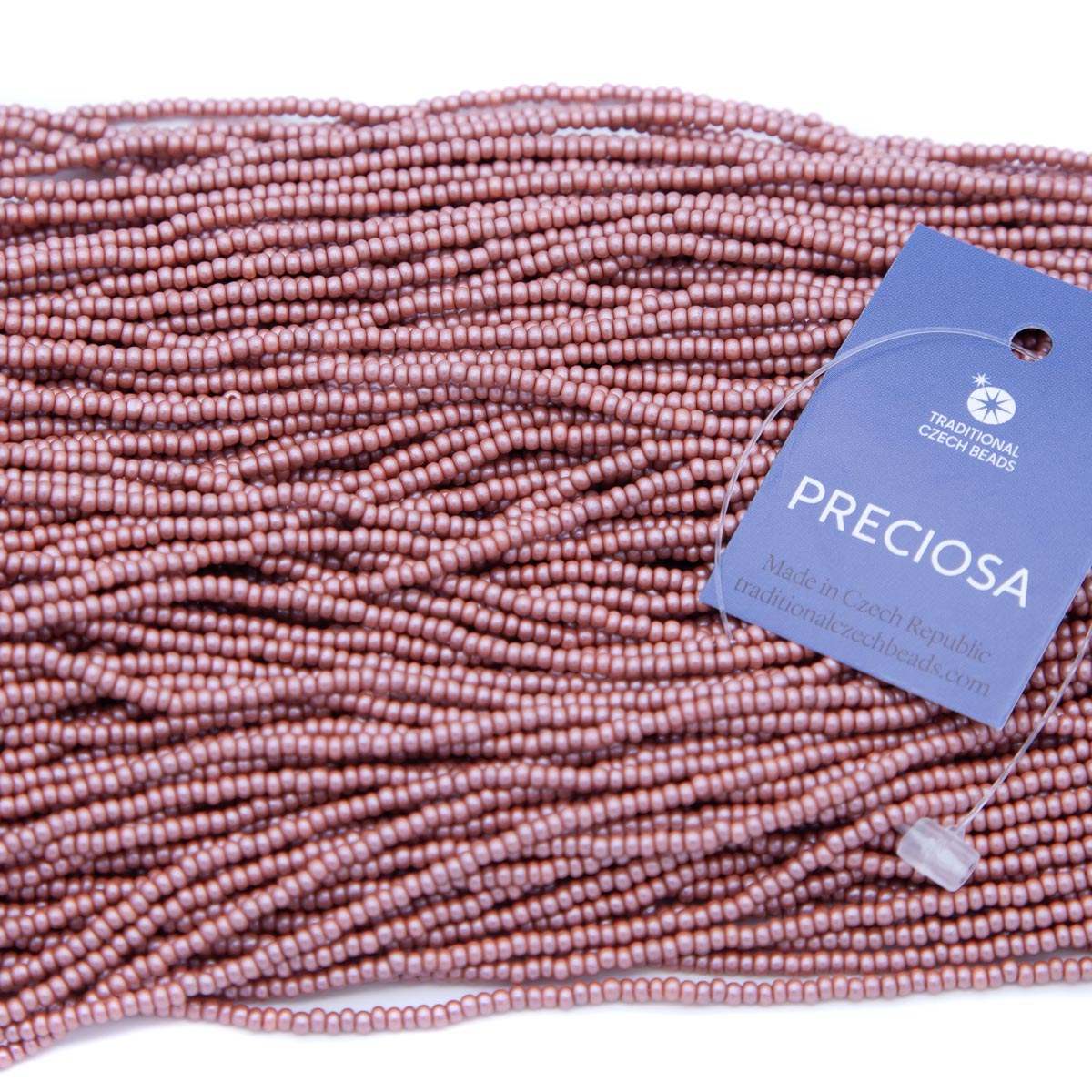 11SB953-P: CZ Seed Bead Permalux Light Brown 11/0 - 6HK