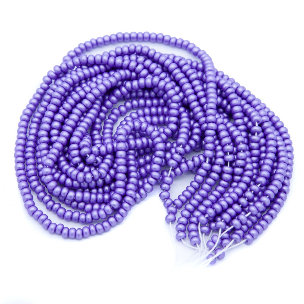 6SB997-PR: Cz Seed Bead Permalux Lavender 6/0 - 6 Strings