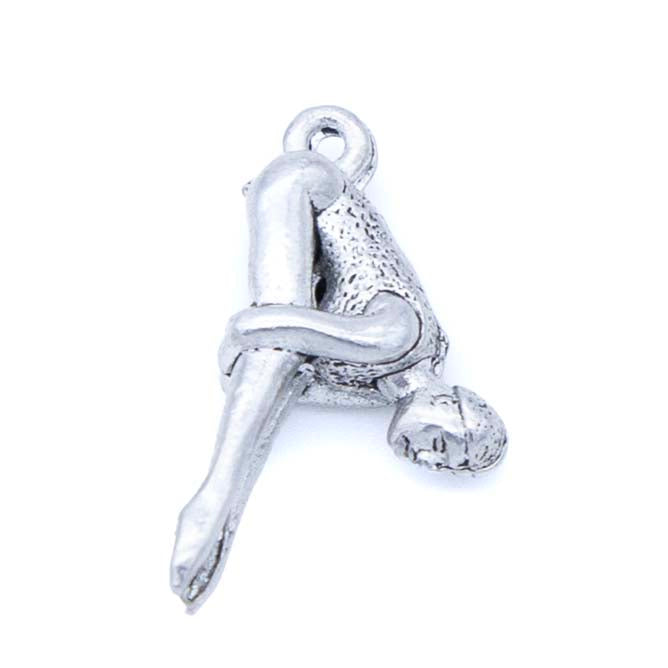 PW1868-S: Charm Female Swimmer Diving 11x22mm
