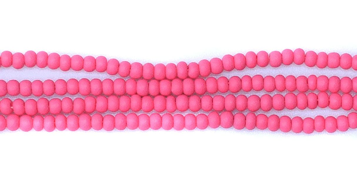 11SB994-PMR: Cz Seed Bead Permalux Fuchsia Matte 11/0 - 1 Hank