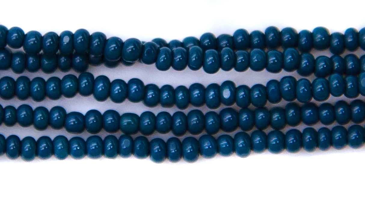 13SB188-C: CZ Seed Bead Charlotte Forest Green 13/0 18HK