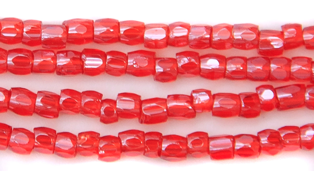 9SC344-TSXR: CZ SB 3-Cut Tr Ruby Sfinx 09/0 1 Hank