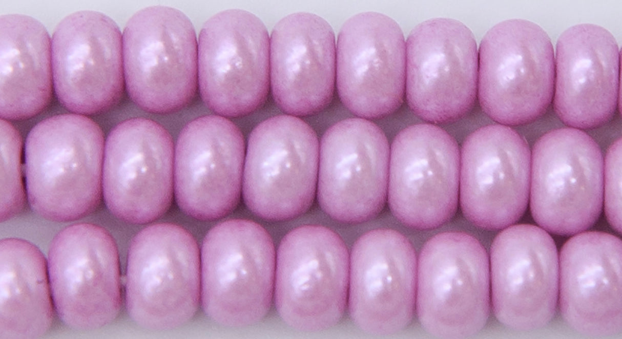 6SB696-AR: CZ Seed Bead Silk DK Pink/Violet 6/0 6 Strings