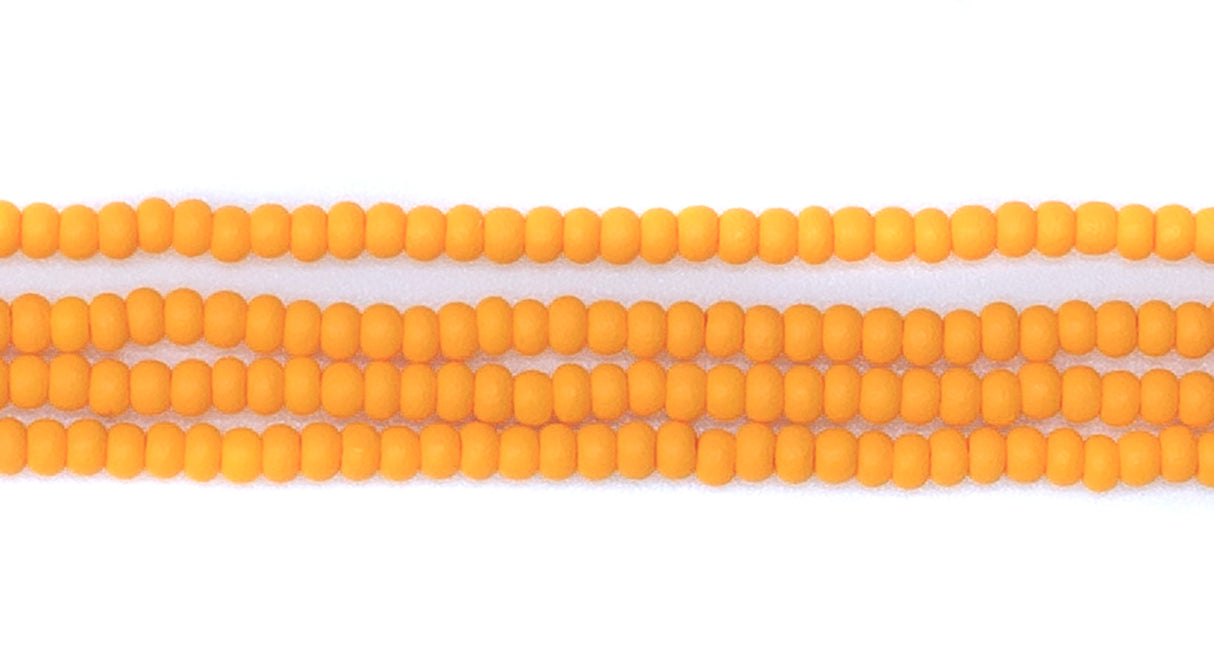 11SB925-PM: CZ Seed Bead Permalux Dark Yellow Matte 11/0 - 6HK