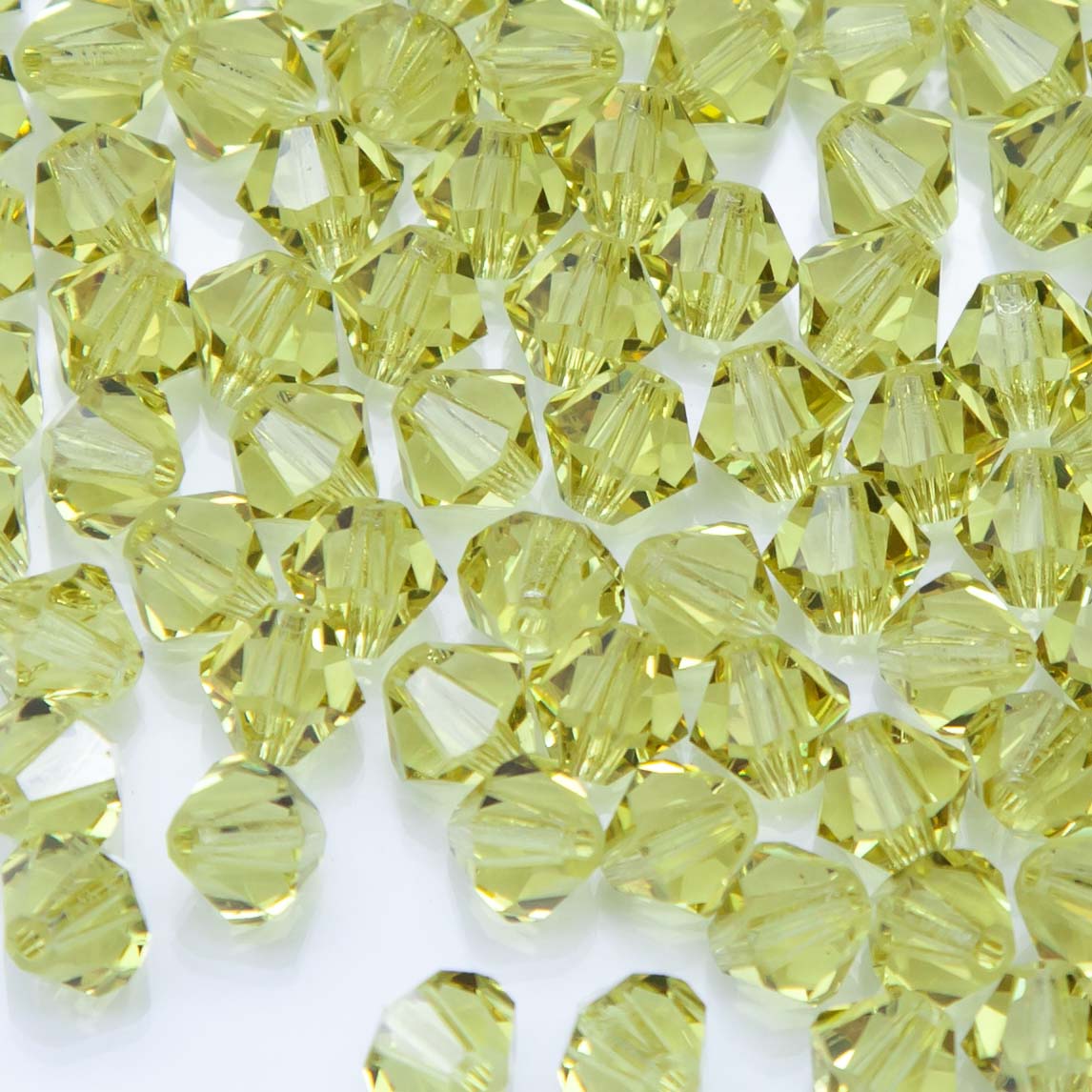 86CC225: Preciosa Czech Crystal Diamond Acid Yellow 6mm