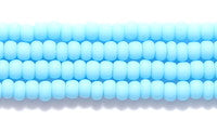 10SB162-M: CZ Seed Bead Opaque Light Turquoise Blue Matte 10/0 5HK