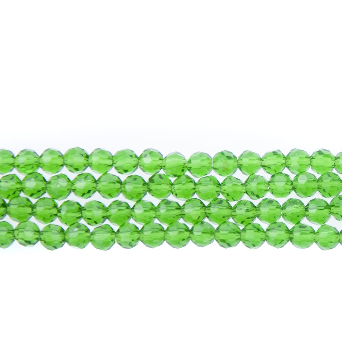 4CG286: 4mm Emerald Glass Faceted Round