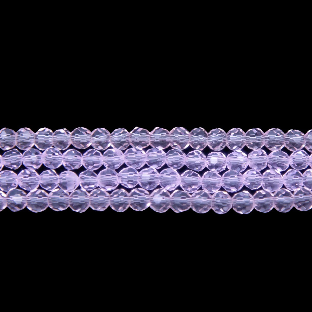 4CG291: 4mm Pink Glass Faceted Round