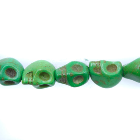4ST50-G: Magnesite Skull Green 6x8mm