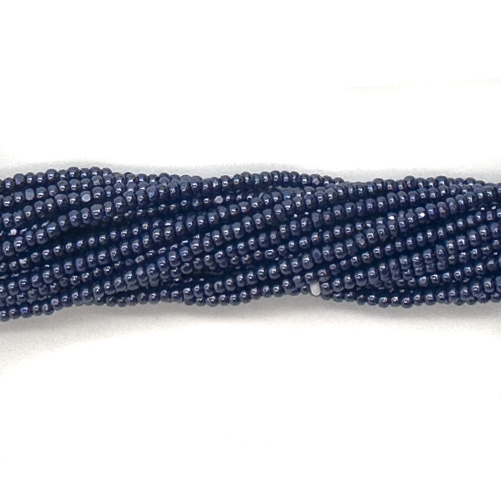 11SB378-C: CZ Seed Bead True Cut Sfinx Navy Blue 11/0 - 6HK