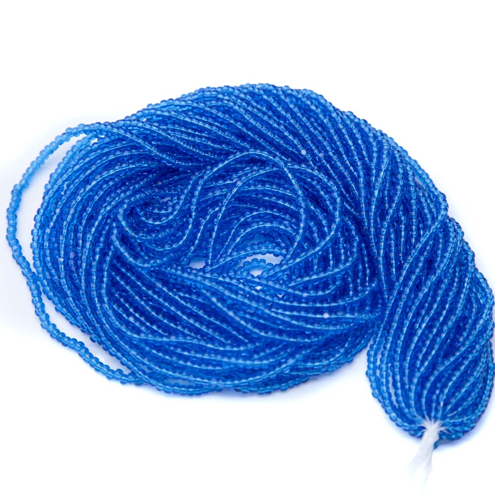 11SB266-CR: CZ Seed Bead True Cut Dark Aqua 11/0 - 1HK