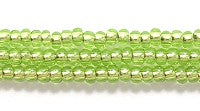 10SB481: Czech Seed Bead Silver Lined Light Mint Green 10/0 - 5 Hanks