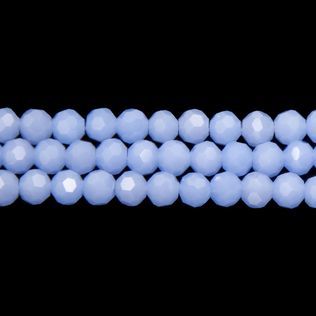 6CG270: 6mm Blue Opal Quartz Faceted Round Beads 15.5"