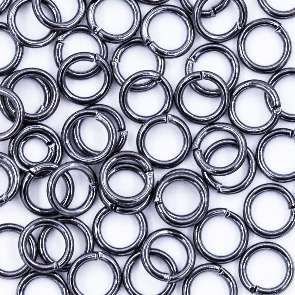 6FI200-GM: Jump Ring Gun Metal 6mm NF - 72PC