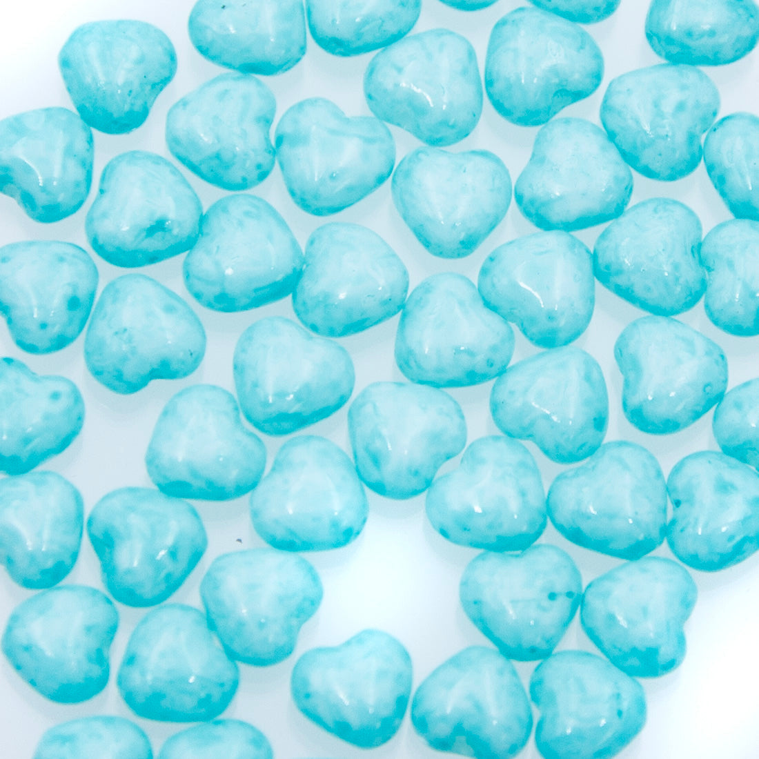 6HT085: CZ Heart 6mm 50 Pieces