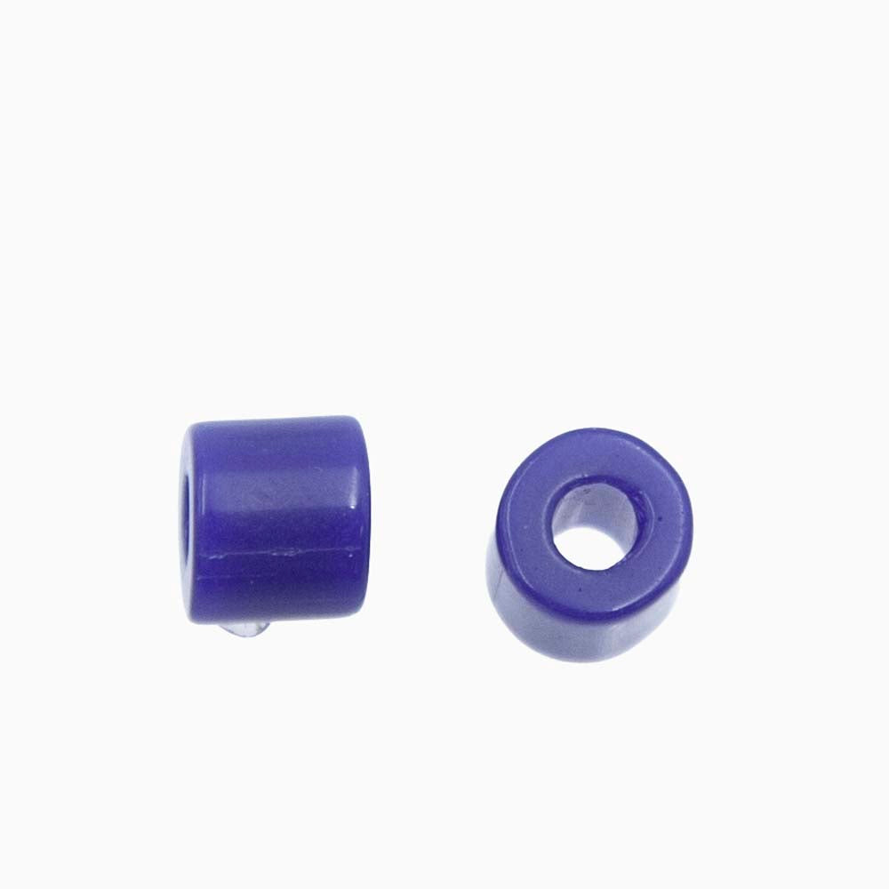 6IN176: Tile Bead Royal Blue 6mm - 50GM