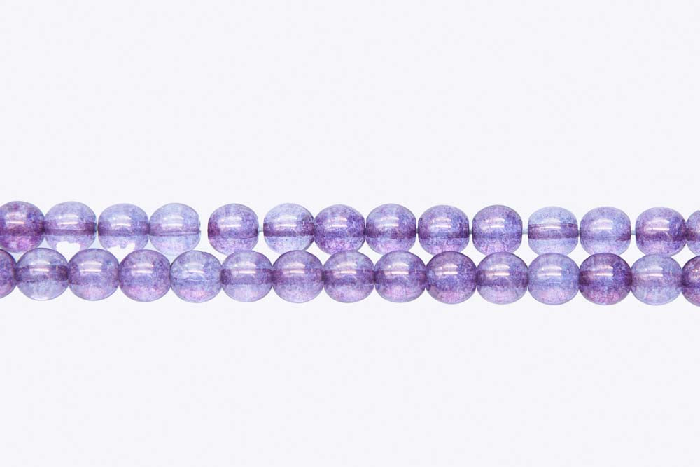 6RD098R: CZ Round Crystal Picasso Amethyst 6mm - 50PC