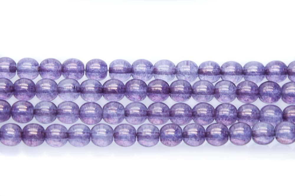 6RD098R: CZ Round Crystal Picasso Amethyst 6mm - 50PC